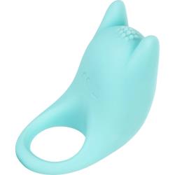 Dual Exciter Enhancer Silicone Couples Ring, 1 Inch, Soft Teal