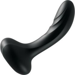 CONTROL by Sir Richards Ultimate Silicone P-Spot Massager, 5.5 Inch, Black