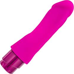 Luxe Marco Silicone Personal Vibrator, 7.75 Inch, Hot Pink