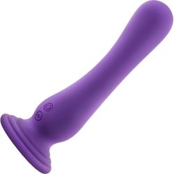 Blush Impressions N4 Rechargeable Silicone Dildo, 7.5 Inch, Plum