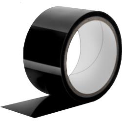 Temptasia Reusable PVC Bondage Tape, 60 ft (18 m), Black