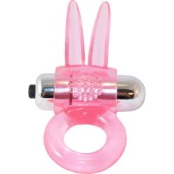 BBF Ribbidy Rabbit Vibrating Cock Ring, Pink