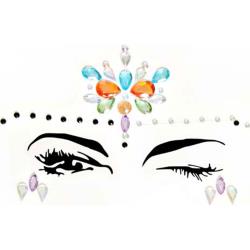 Calypso Adhesive Face Jewels Sticker 6 Pack