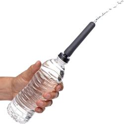CleanStream Travel Enema Water Bottle Adapter Kit, 4.5 Inch, Black