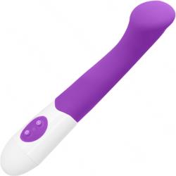 GC Flat Silicone G-Spot Personal Vibrator, 7.5 Inch, Purple