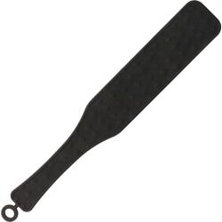 Ouch! Silicone Diamond Textured Paddle, 14.5 Inch, Black