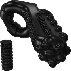 Bathmate Tickle Rechargeable Vibrating Cock Ring, Black