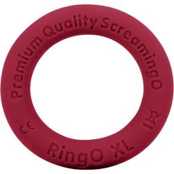 Screaming O RingO Ritz XL Mega Stretchy Silicone Cock Ring, Red