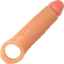 Jock 2 Inch Extra Length Penis Extension with Ball Strap, 10.25 Inch, Vanilla