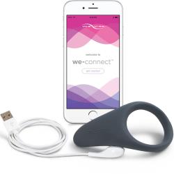 We-Vibe Verge Smartphone App Controlled Vibrating Cock Ring, Slate