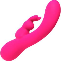 VeDO Kinky Bunny Rechargeable Rabbit Vibrator, 7.5 Inch, Pretty In Pink
