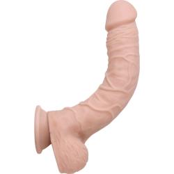 Adam`s Poseable True Feel Cock by Adam and Eve, 11.5 Inch, Beige