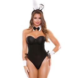 Honey Bunny Costume Set by Fantasy Lingerie, Medium/Large, Black