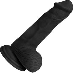 Rooster Xavier Cock and Balls with Suction Mount Base, 6.75 Inch, Black