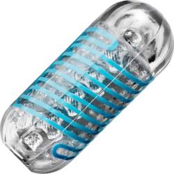 Spinner Tetra Reusable Stroker by Tenga, 5.5 Inches, Blue