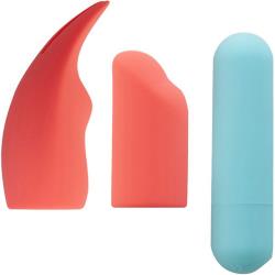 Sydney Rechargeable Mini Bullet with Silicone Sleeves by Maia Toys, 3 Inches, Teal Blue