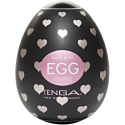 EGG Lovers Personal Stroker by Tenga, 7.75 Inches, Black/Pink