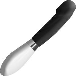Luna Asopus Silicone Personal Vibrator, 8.25 Inch, Black/White