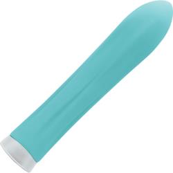 Luxe Honey Flexible Rechargeable Compact Vibrator, 5 Inch, Turquoise