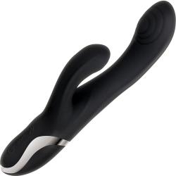 Extreme Rumble Rechargeable Rabbit Vibe by Evolved Novelties, 9 Inches, Black