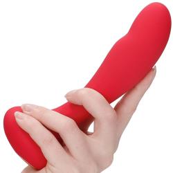 Elegance Finesse G-Spot and Prostate Vibrator, 7 Inch, Red