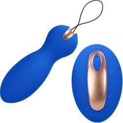 Elegance Purity 2-In-1 Vibrator and Remote, 4.25 Inch, Royal Blue