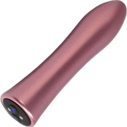 FemmeFunn Aluminum Bougie Bullet Rechargeable Vibrator, 4.75 Inch, Rose Gold