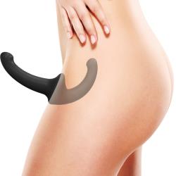 Ouch! Silicone Strapless Strap-On, 8.75 Inch, Black