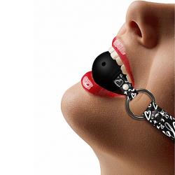 Ouch! Love Street Art Breathable Ball Gag, One Size, Black