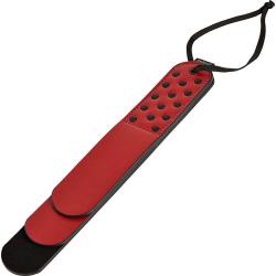 Sportsheets Saffron Layer Paddle, Red and Black