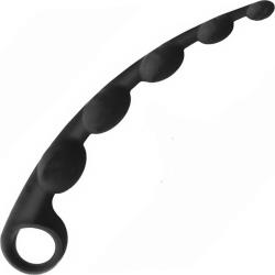 Icon S-Curves Silicone Anal Beads, Black