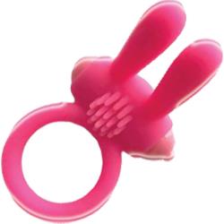 Wet Dreams Bunny Buster Vibrating Cock Ring with Turbo Bunny Motor, Pink
