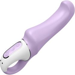Satisfyer Vibes Charming Smile Silicone Vibrator, 7.5 Inch, Lilac