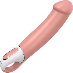 Satisfyer Vibes Master Silicone Vibrator, 9.25 Inch, Natural