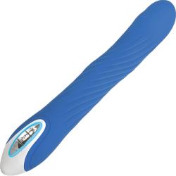 Evolved Tidal Wave Rechargeable Vibrator, 9.5 Inch, Blue
