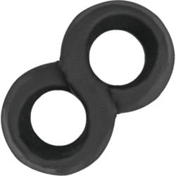 My Cockring Figure Eight Cock & Scrotum Ring, Black