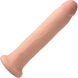 USA Cocks Ultra Real Dual Layer Suction Cup Dildo, 11 Inch, Flesh