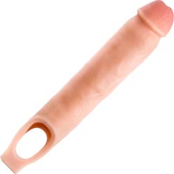 Performance Plus 2.5 inch Extra Length Penis Extension with Ball Strap, 11.5 Inch, Vanilla