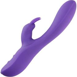 Sensuelle Brandii 10 Function Flexible Shaft Rabbit Vibrator, 9 Inch, Purple