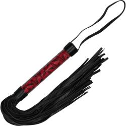 Ouch! Diamond Pattern Luxury Whip, Burgundy