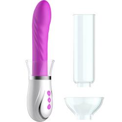 Pumped Twister 4 in 1 Rechargeable Couples Pump Kit, Purple