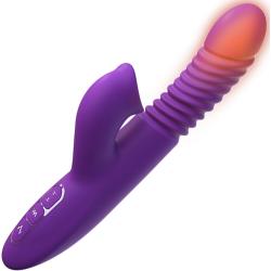 Fantasy for Her Ultimate Thrusting Clit Stimulate-Her, 9.5 Inch, Purple