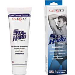 CalExotics Sta Hard Desensitizing Cream for Men, 4 Fl.Oz (118 mL), Boxed