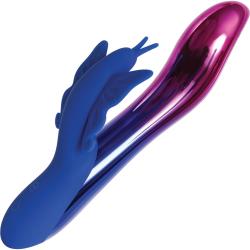 Evolved Firefly Light Up Silicone Vibrator, 7.75 Inch, Blue