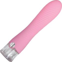 Evolved Sparkle Rechargeable Silicone Vibrator, 7 Inch, Pink