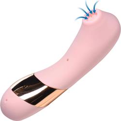 Inmi Shegasm Tickle Tickling Clit Stimulator with Suction, 6.75 Inch, Pink