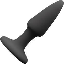 Colors Pleasures Butt Plug with Suction Cup Base, 3.5 Inch, Black