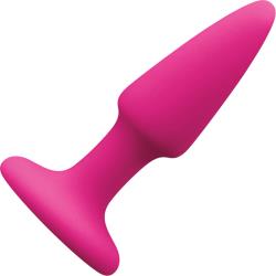 Colors Pleasures Butt Plug with Suction Cup Base, 3.5 Inch, Pink