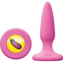 Mojis DCK Silicone Butt Plug, 3.5 Inch, Pink