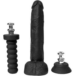 Boneyard Cock Kit with 2 Silicone Interchangeable Bases, 10 Inch, Black